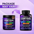 Cortisol Reducer for Men & Women with Ashwagandha & Magnesium, Vegan