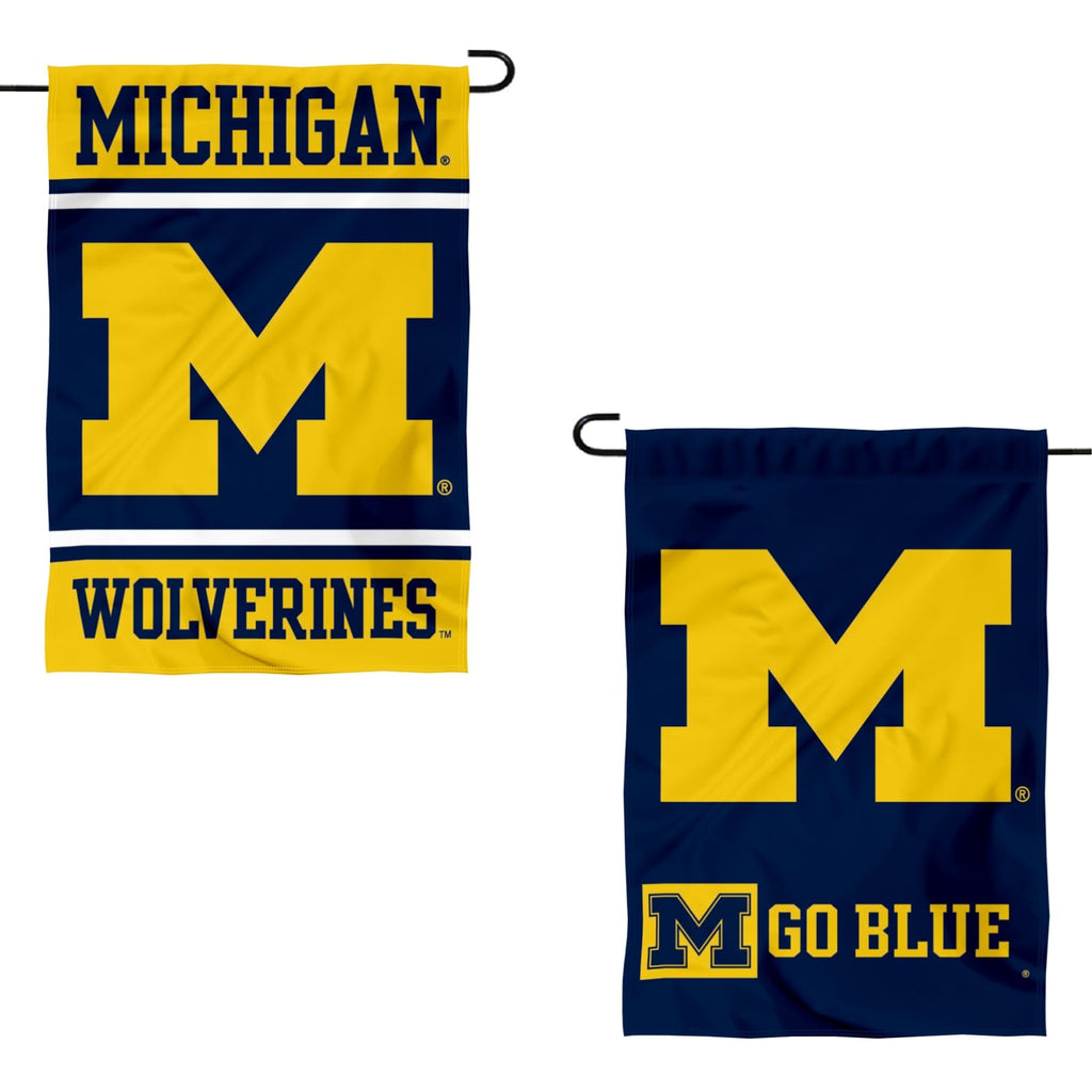 College Flags & Banners Co. Michigan Team University Wolverines Go Blue Garden Flag and Yard Banner