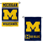 College Flags & Banners Co. Michigan Team University Wolverines Go Blue Garden Flag and Yard Banner