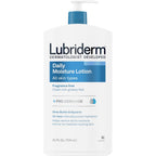 Lubriderm Daily Moisture Body Lotion, Fragrance Free, 24 fl. oz | Hydrating Face, Hand & Body Lotion + Pro-Ceramide for Sensitive Skin, 24-Hour Moisturizer with Shea Butter, Non-Greasy