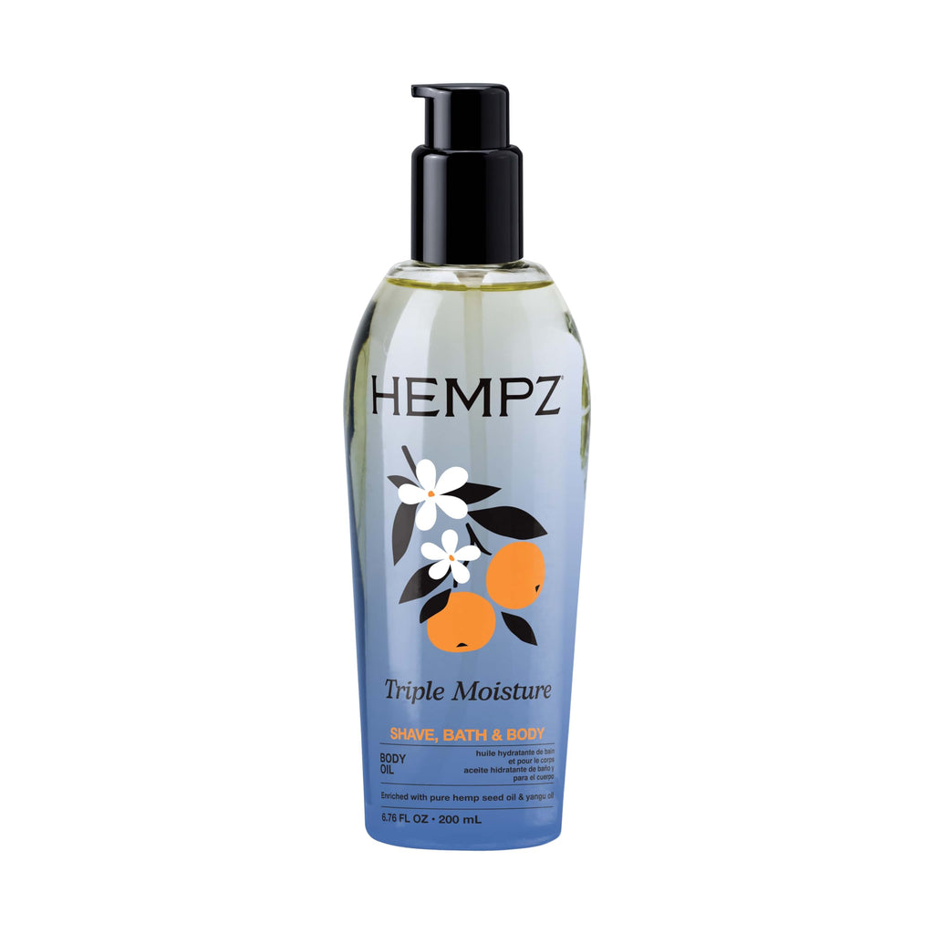 Hempz Sweet Pineapple & Honey Melon Multi-Purpose Body Oil - 6.76 Fl Oz | Pineapple & Honey Melon Extracts, Hemp Seed Oil for Dry Skin, Coconut Oil, Multi-Purpose for Bath, Skin & Shaving