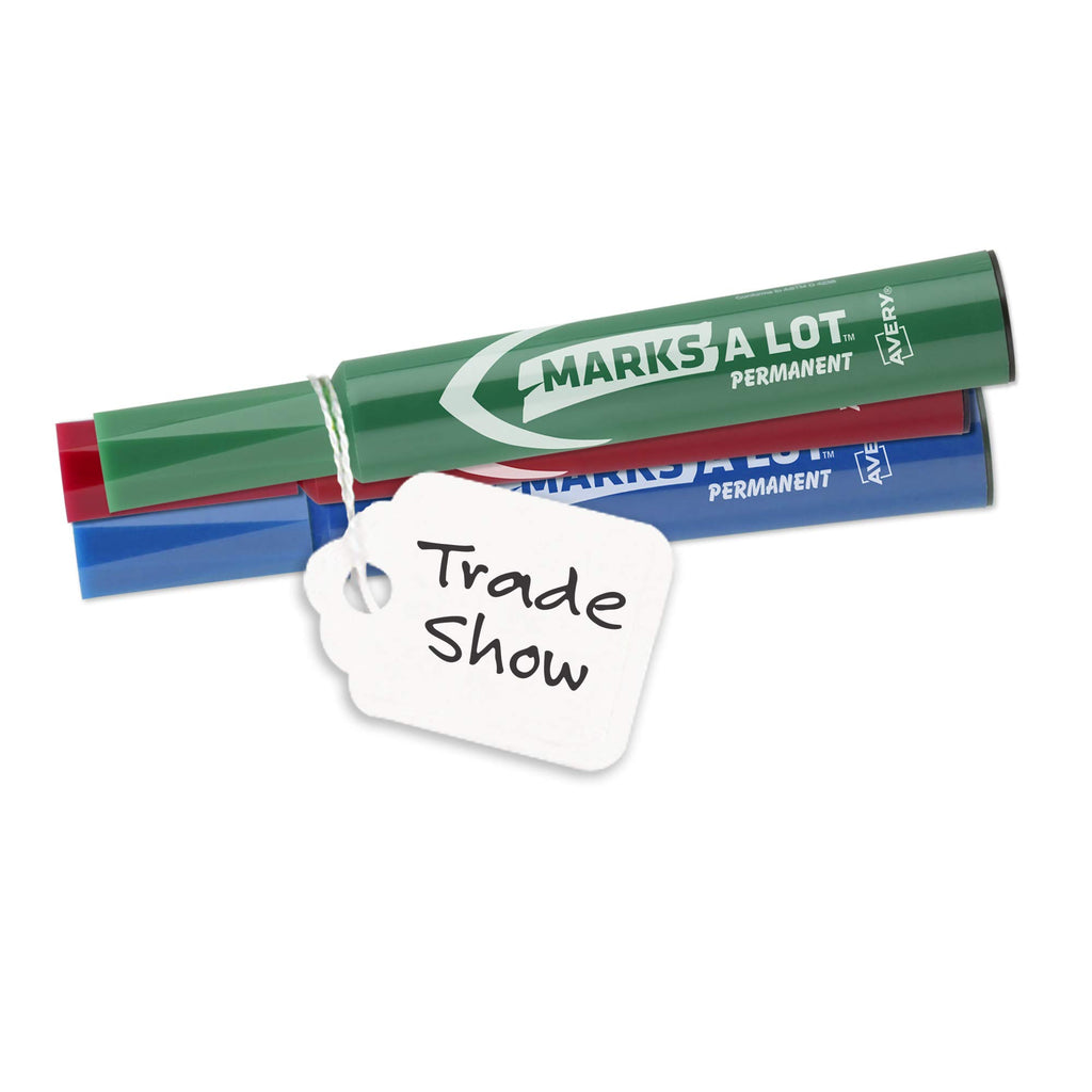 Avery® Strung Marking Tags with String Attached, Gift Tags with String Attached, 1.75 x 1.09 in, Pack of 100 (6732)