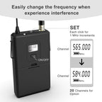 Buy now FIFINE Wireless Microphone System, Wireless Microphone set with Headset and Lavalier Lapel Mics, Beltpack Transmitter and Receiver,Ideal for Teaching, Preaching and Public Speaking Applications-K037B at indiglob india