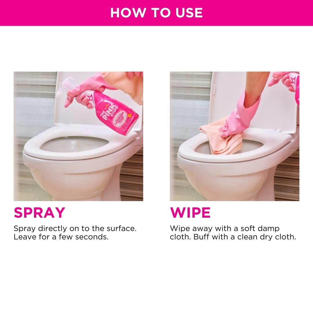 Stardrops The Pink Stuff Miracle Bathroom Foam Cleaner, 25 Fl Oz