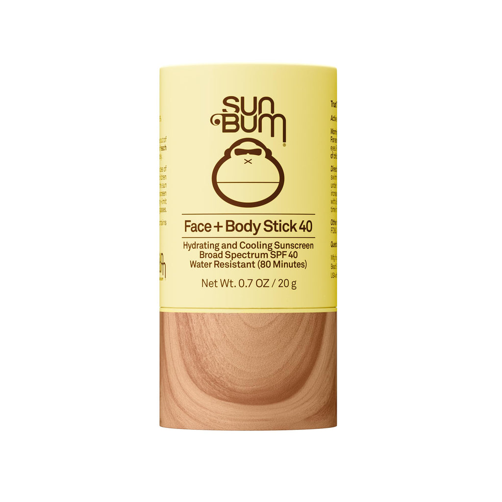 Sun Bum Original SPF 40 Face and Body Sunscreen Stick - Travel Size, 0.7 oz | Water resistant Broad Spectrum Cooling Facial Sunscreen, Hawaii 104 Act Compliant (Made Without Octinoxate & Oxybenzone)
