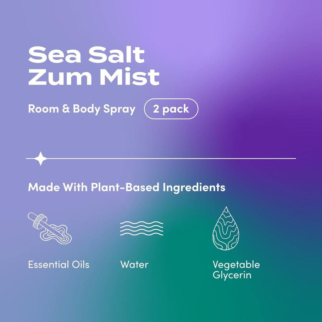 Zum Room & Body Spray - Sea Salt, 4 fl oz (2 Pack)