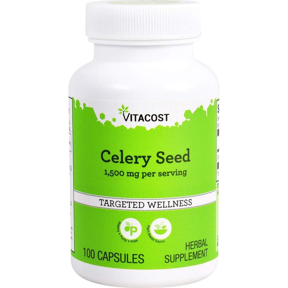 Buy now Vitacost Celery Seed -- 1,500 mg per serving - 100 Capsules Default at indiglob india