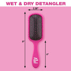 Buy now The Knot Dr. hair brush by Conair - Detangling hair brush - Removes Knots and Tangles in wet or dry Hair - hair brushes for women - Pink at indiglob india