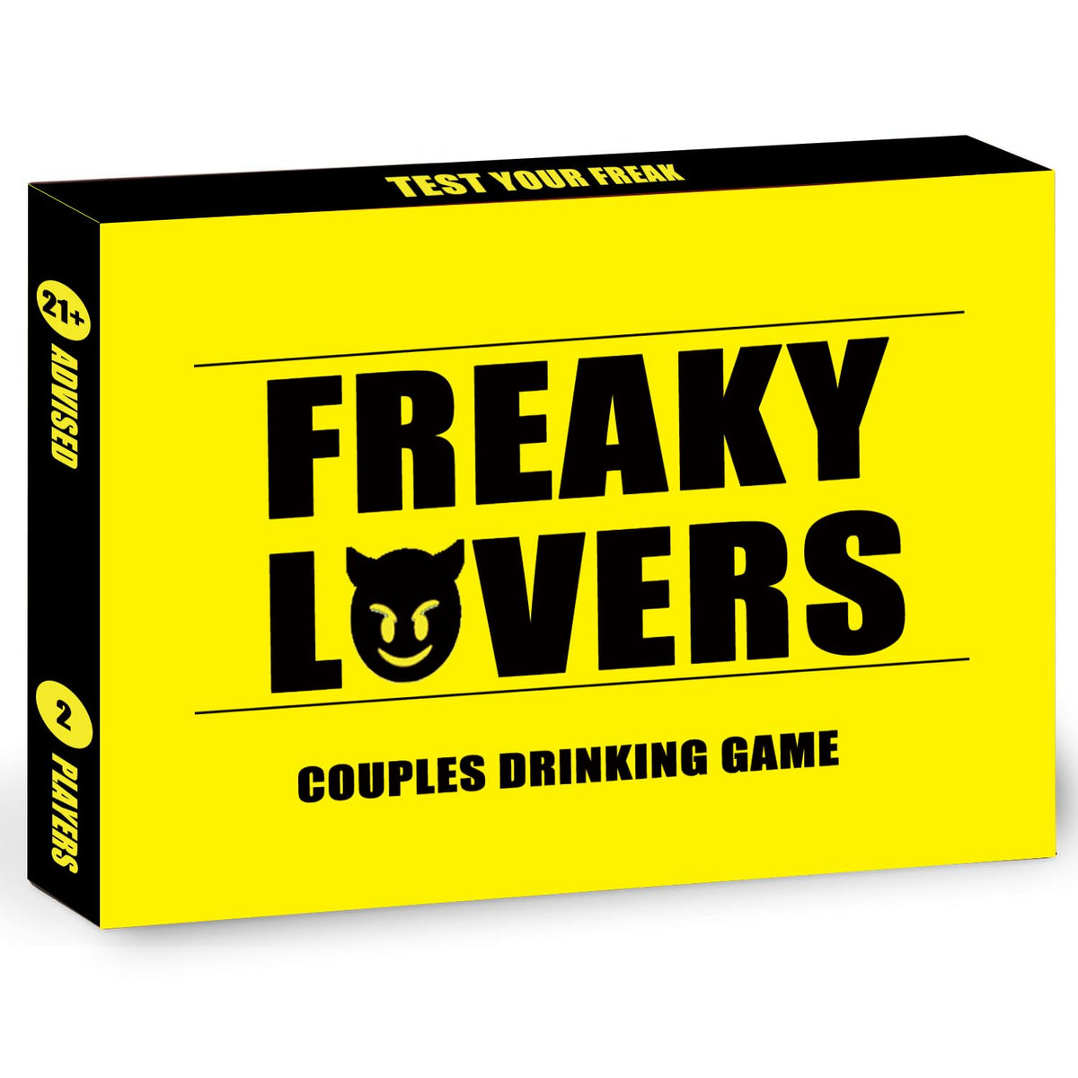 Couple Drinking Game for Date Night to Test Your Freak, Fun Couple Game for Romantic Anniversary & Valentines Birthdays Gift (Freaky Lovers)