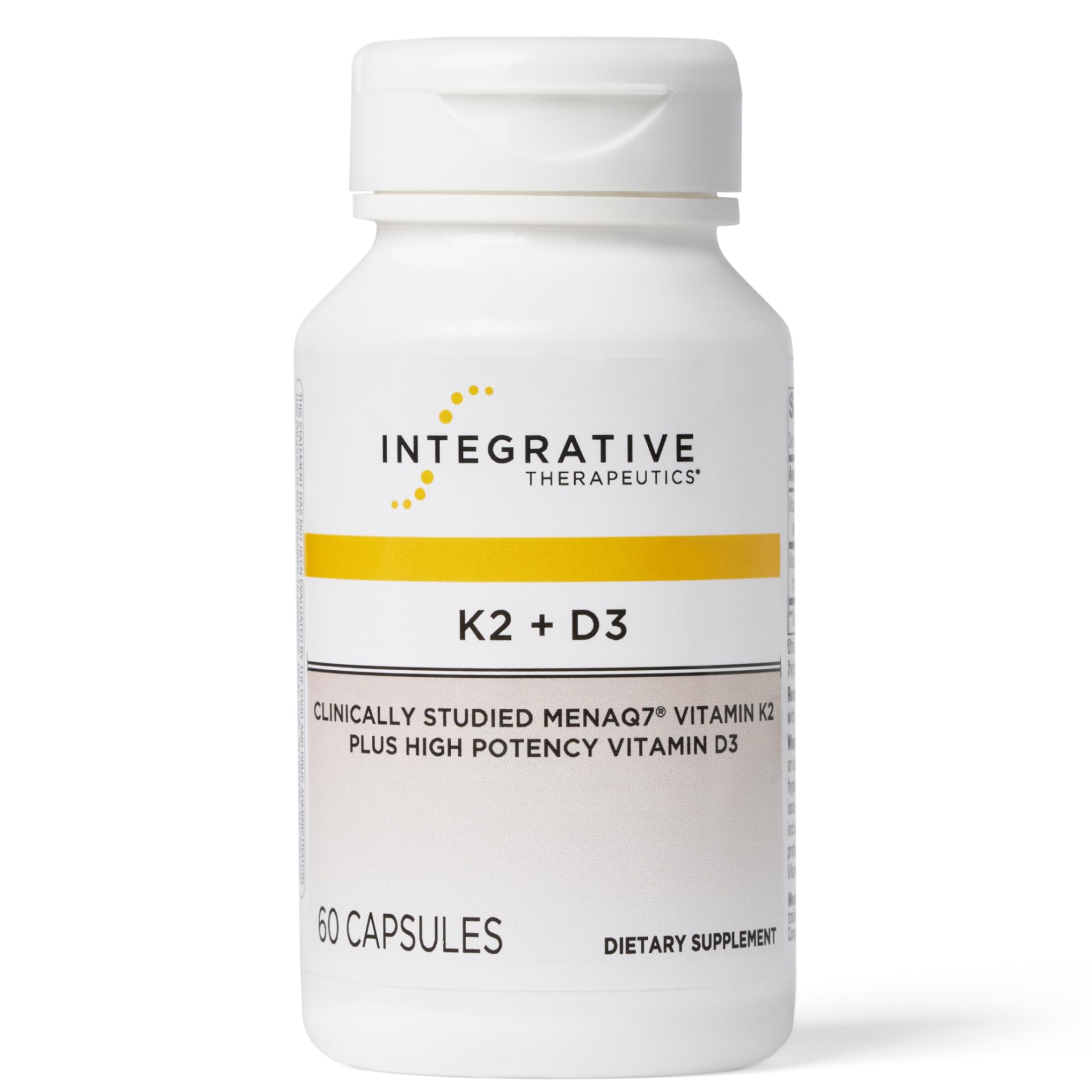 Integrative Therapeutics K2 + D3 - Supplement for Heart Health & Bone Strength* - Daily Vitamins for Calcium Absorption - Supports Vitality - Gluten-Free - Third-Party Tested - 60 Count (60 Servings)