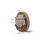 Buy now Mr.Power Cute Kalimba Marimba Portable Finger Thumb Piano for Beginners (8 Keys, Natural Wood) at indiglob india