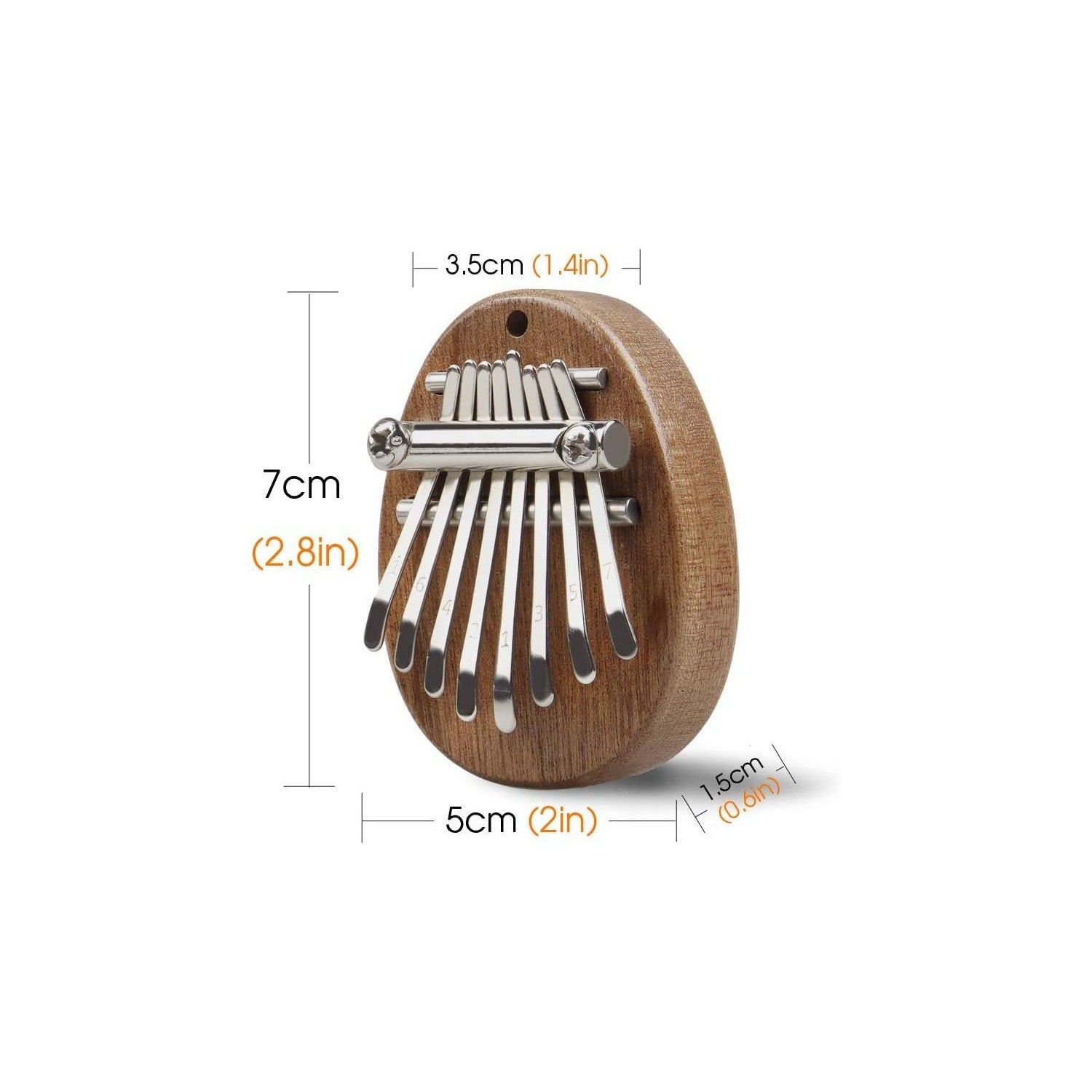 Buy now Mr.Power Cute Kalimba Marimba Portable Finger Thumb Piano for Beginners (8 Keys, Natural Wood) at indiglob india