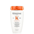 Kerastase Nutritive Bain Satin Shampoo | Gently Cleanses & Replenishes Moisture for Soft, Shiny Hair | With Plant-Based Proteins & Niacinamide | For Fine to Medium Dry Hair