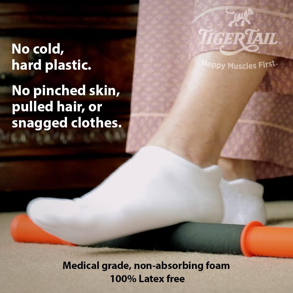 Buy now Tiger Tail 18in Massage Stick Portable Roller, Handheld, Deep Tissue Foam Roller, Body Massage and Myofascial Release Tool for Legs, Neck, Calves, Thighs, Shins & Back, The Original 18, Made in USA at indiglob india