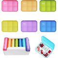 Buy now 7 Piece Set Pill Organizer 6 Times a Day, Weekly Daily Travel Medicine Organizer Portable 7 Day 42 Compartments Pill Box with Moisture-Proof Pill Case Travel Pill Container for Vitamins,Supplements 6 Times * 7 Days Color at indiglob india