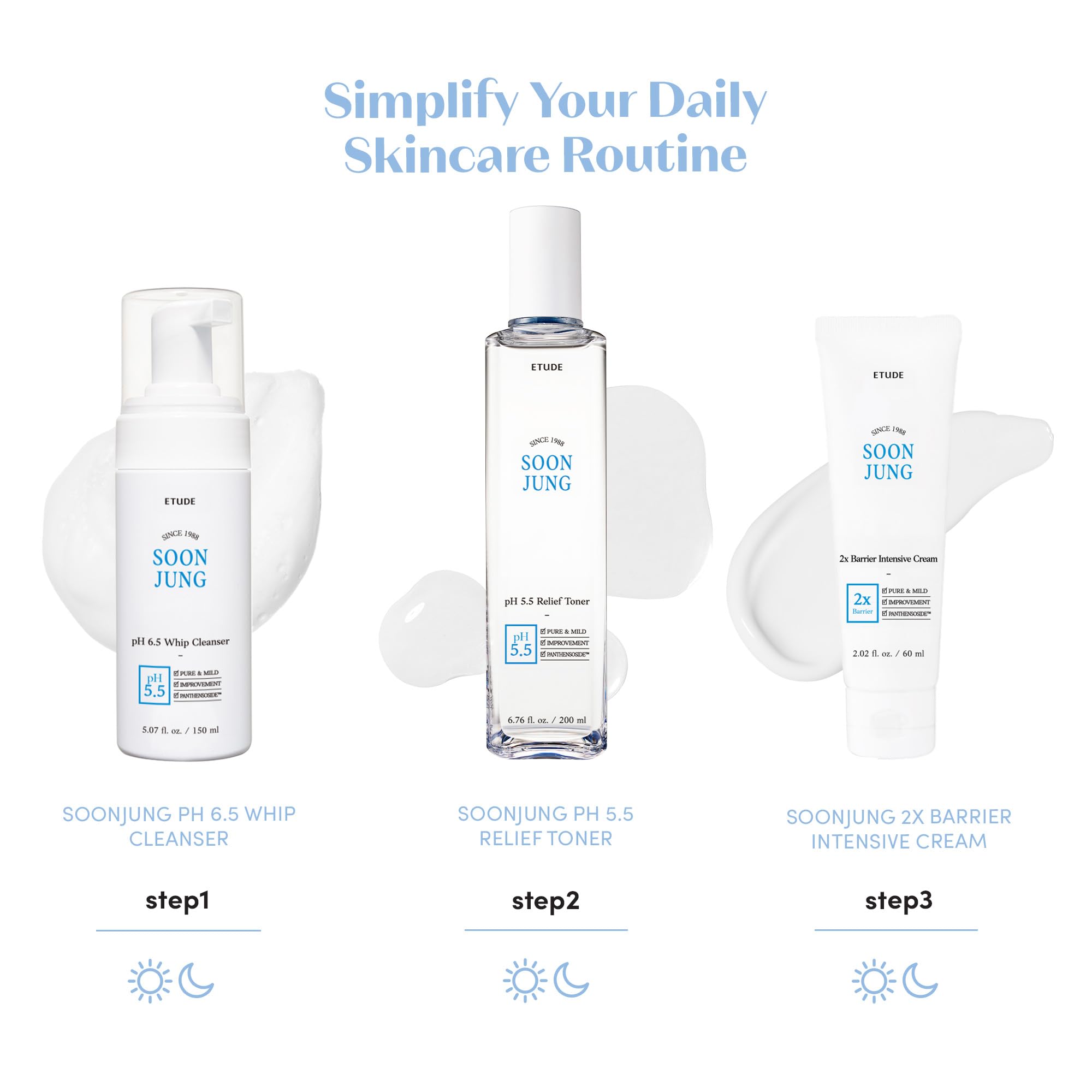 ETUDE SoonJung pH 6.5 Whip Face Cleanser for Sensitive Skin, 5.07 fl oz | Vegan, non-comedogenic face cleanser creates mild microfoam to cleanse sensitive skin without stripping moisture.