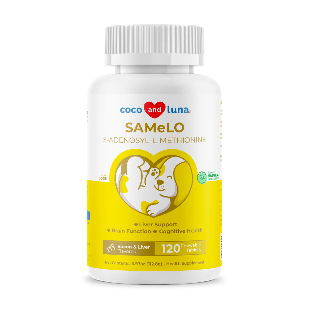 Same for Dogs 120 Tablets - Liver Supplement, Brain & Mood Support