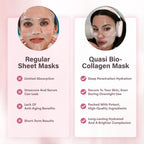 Bio-Collagen Face Mask Overnight – Hydrating Korean Sheet Mask – Niacinamide & Low Molecular Collagen – Firming & Smoothing Skincare for All Skin Types – 4 Masks