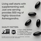 Sports Research® Ashwagandha w/Coconut MCT Oil, 120 Softgels | Natural Ayurvedic Adaptogen w/ Shoden® Ashwa for Relaxation, Calm & Sleep Support, 60 Servings