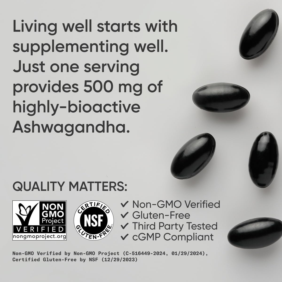 Sports Research® Ashwagandha w/Coconut MCT Oil, 120 Softgels | Natural Ayurvedic Adaptogen w/ Shoden® Ashwa for Relaxation, Calm & Sleep Support, 60 Servings