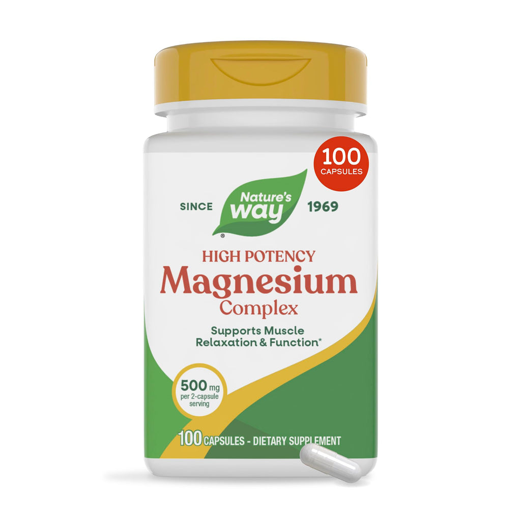 Nature's Way Magnesium Complex, Supports Muscle Relaxation*, 100 ct