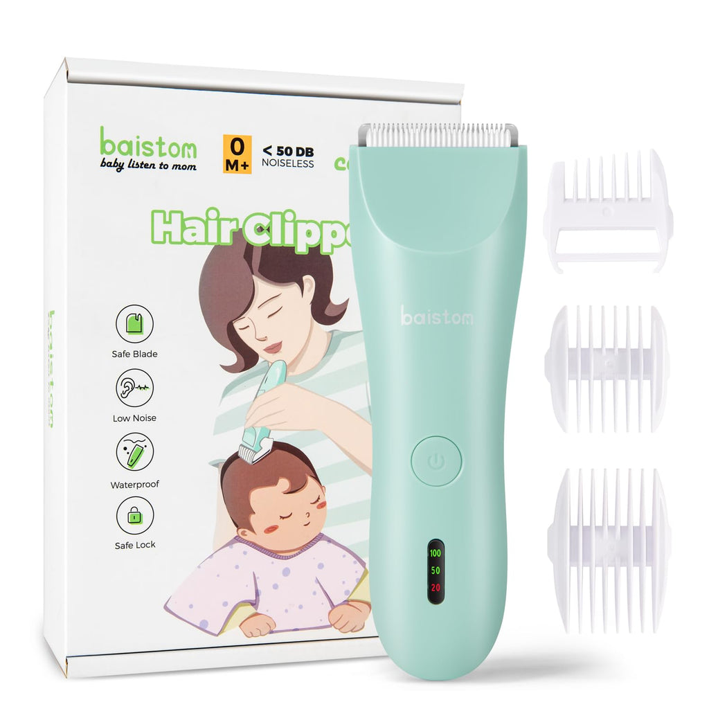 Quiet Baby Hair Clippers for 0–12Y with Hair Cutting Kit