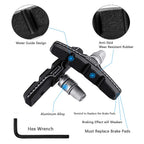 Hapleby 4PCS Premium Bike Brake Pads, Professional Mountain Bicycle V-Brake Pads, Bike Brake Blocks Kit, for Free Hex Wrench