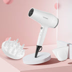 1875W Compact Hair Blow Dryer with Diffuser & Concentrator, White