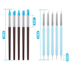 Clatoon 10Pcs Silicone Clay Sculpting Tool, Modeling Dotting Tool
