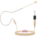 Buy now PYLE-PRO Over Ear Boom Microphone Headset - Professional Hands Free Omnidirectional Wired Audio Condenser Microphone Headset w/ 3.5mm / 1/4" Adapter, 1.2m Cable, and Windscreen - PMEM1 (Beige) Headset at indiglob india