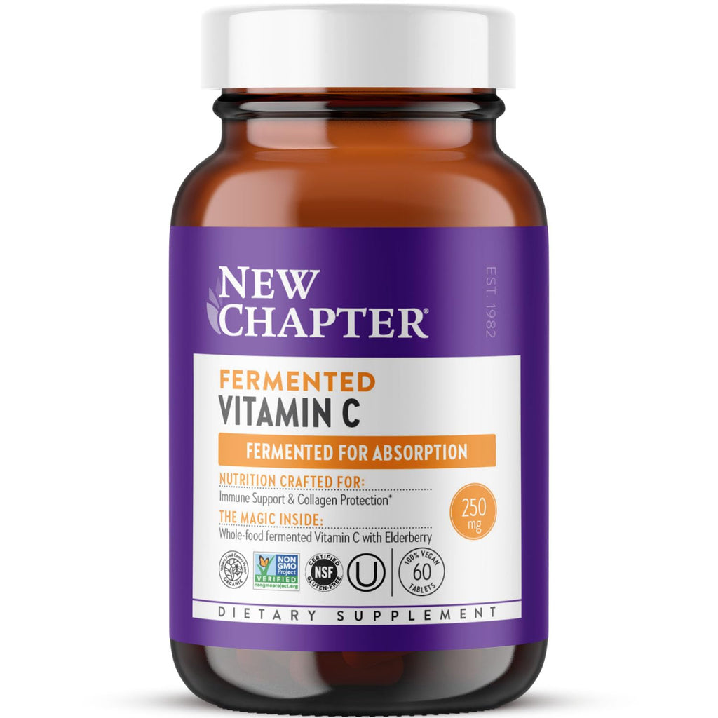 New Chapter Fermented Vitamin C and Elderberry, 60 Count
