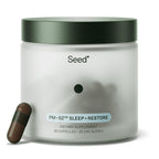 Seed PM-02 Sleep + Restore - for Adults - 30-Day Supply with Jar | Non-Habit Forming - Gentle Melatonin & Ashwagandha - Nightly Sleep Support - Vegan Capsules