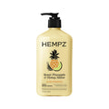 Buy now HEMPZ Triple Moisture Body Moisturizer, 17 Oz â€“ Hydrating Lotion Rich with Minerals, Vitamin C, & Hempseed Oil to Nourish & Repair Extremely Dry or Sensitive Skin for Body Sweet Pineapple & Honey Melon 17 Fl Oz (Pack of 1) at indiglob india