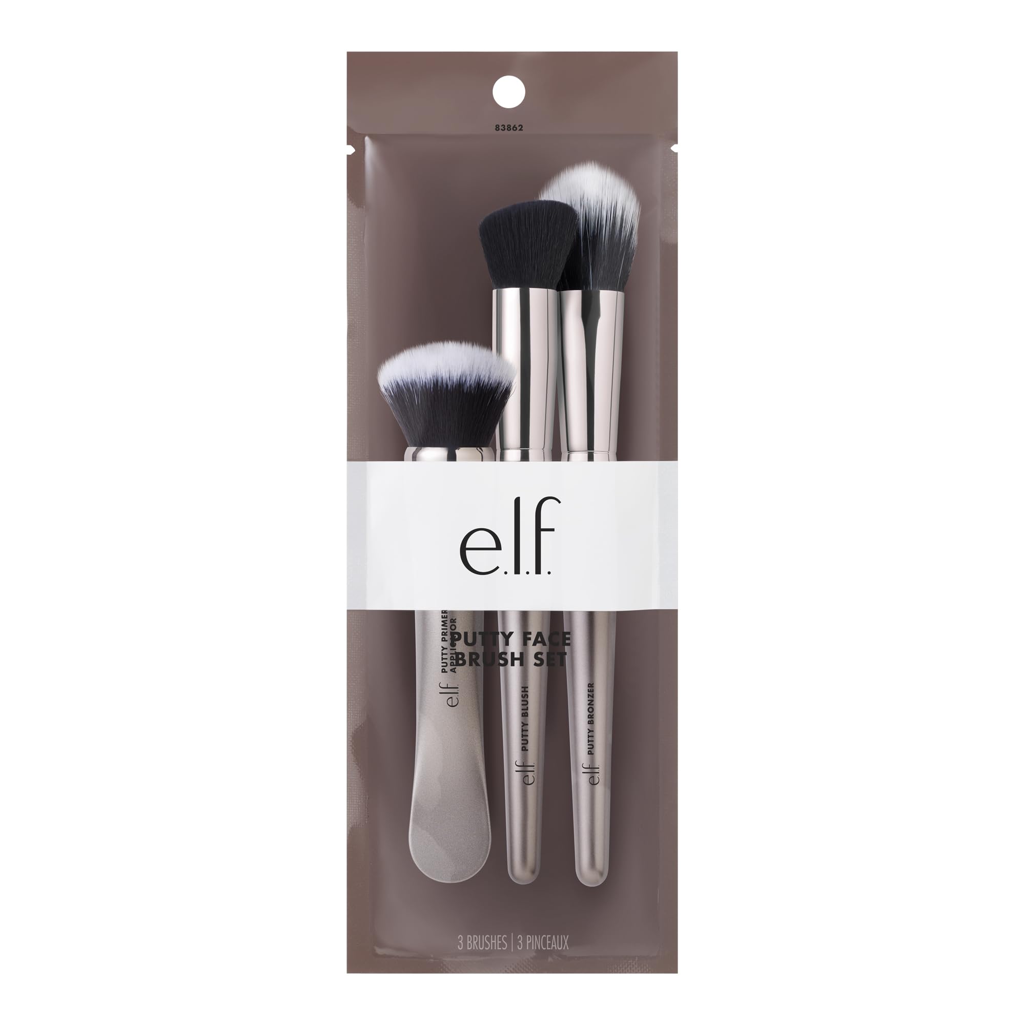 Buy now e.l.f. Putty Tools Trio, Set Of 3 Face Makeup Brushes For Putty Products, Helps You Easily Blend Putty Primer, Blush & Bronzer, Vegan & Cruelty-Free at indiglob india