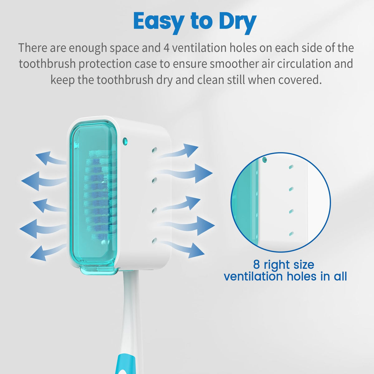 Frekare Toothbrush Covers Caps, Toothbrush Head Protector Case for Travel