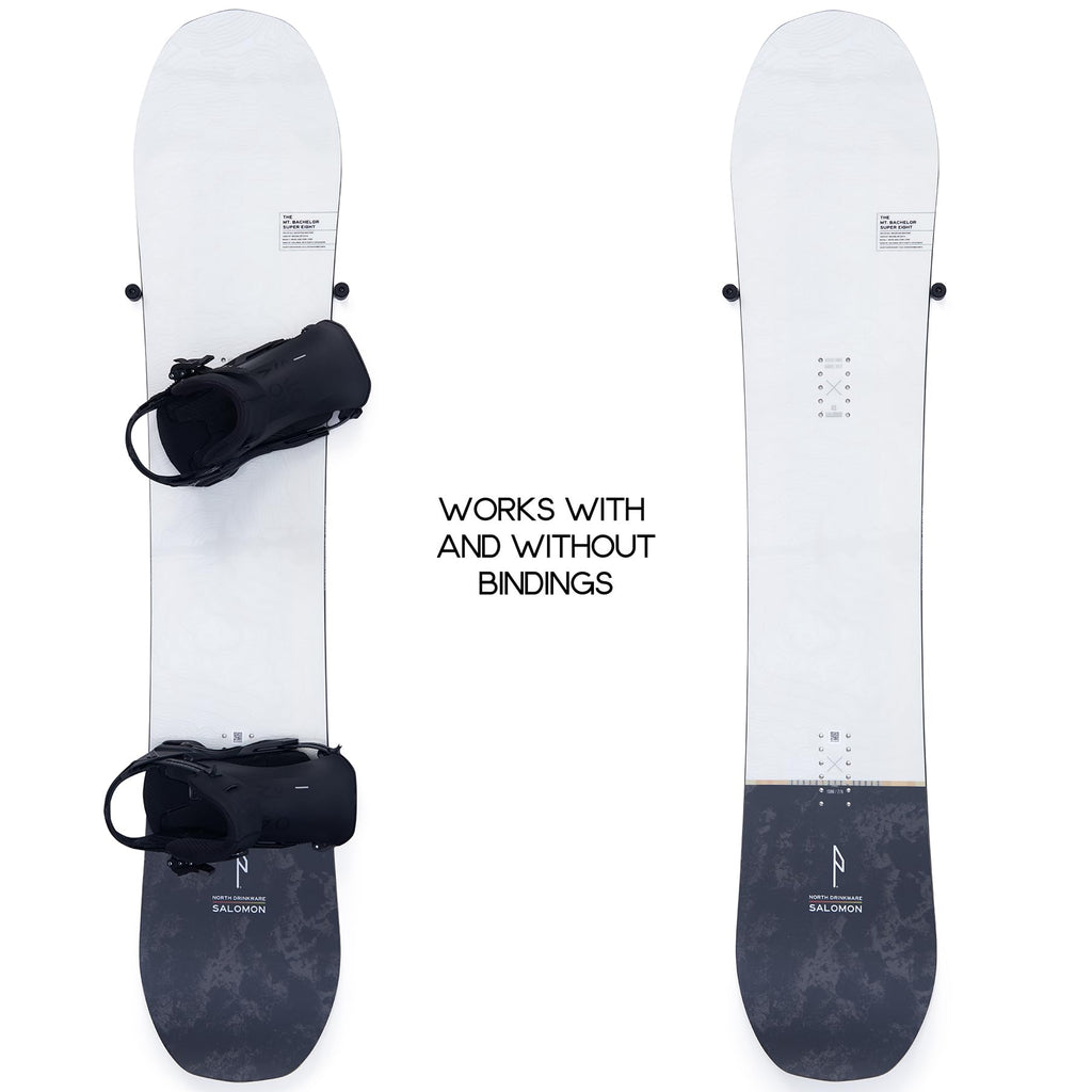 (4 PCS) Snowboard Wall Mount Storage – Edge-Safe Modern Snowboards Hanger
