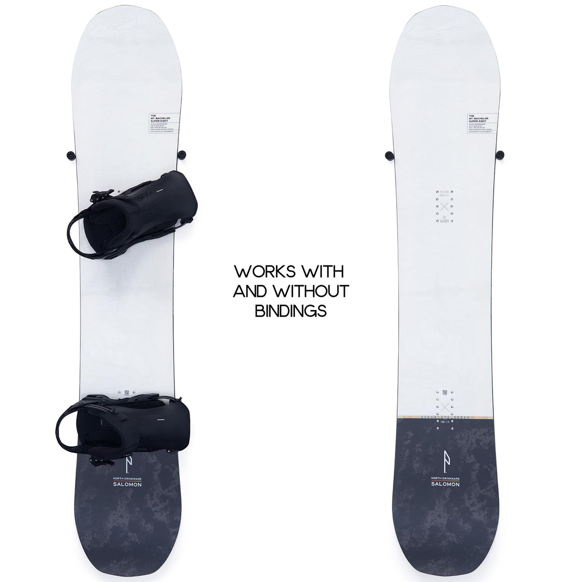 (4 PCS) Snowboard Wall Mount Storage – Edge-Safe Modern Snowboards Hanger