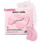 Buy now grace & stella Award Winning Under Eye Mask - Gifts for Women - Reduce Dark Circles, Puffy Eyes, Wrinkles, Under Eye Patches - Birthday, Bachelorette Party Favors - Vegan Self Care (24 Pairs, Pink) at indiglob india