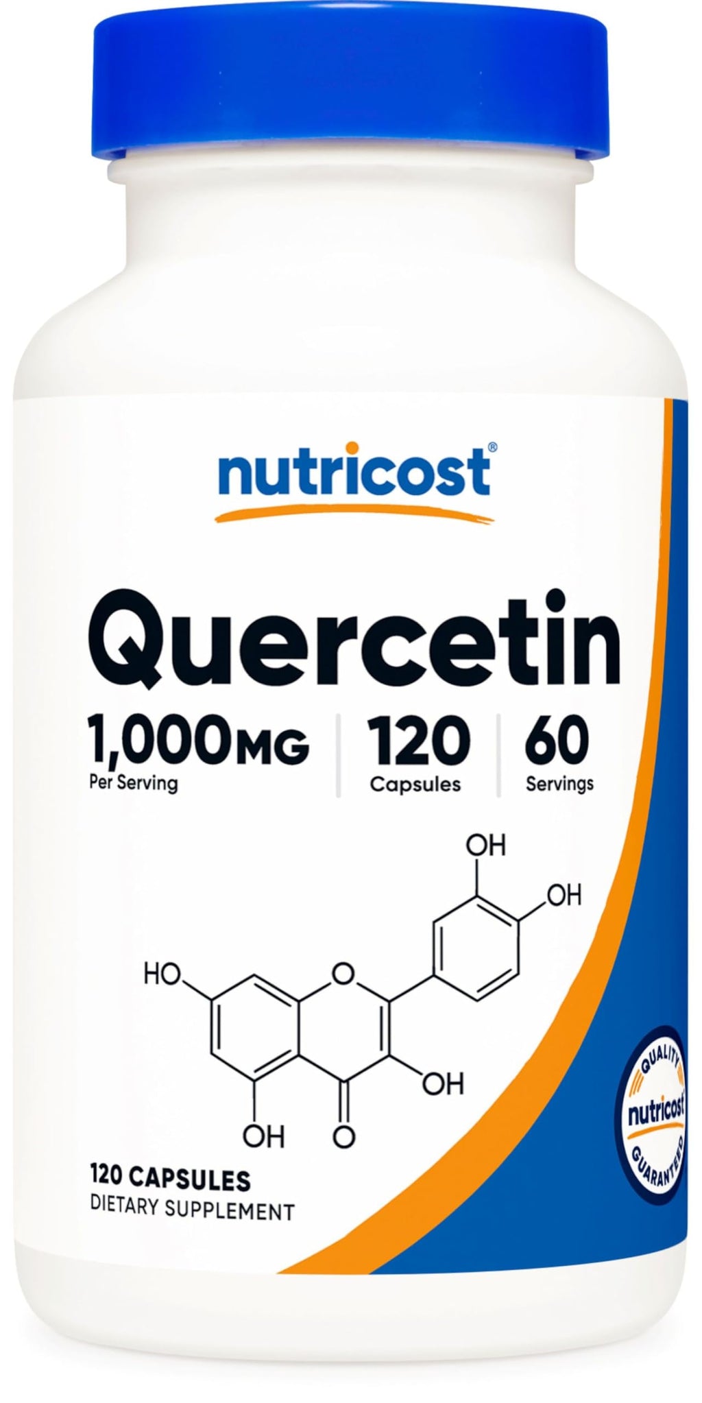 Nutricost Quercetin 1000mg, 120 Vegetarian Capsules, 60 Servings, GMO-Free