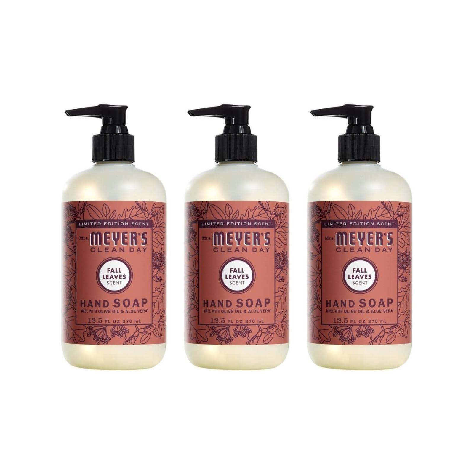 Buy now Mrs. MEYER'S Liquid Hand Soap, Cruelty Free Lemon Verbena Scent, 12.5 oz (Pack of 3) at indiglob india