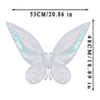 Buy now Adult Fairy Wings, Shiny Transparent Princess Wings, Angel Wings Sutable for Halloween Costume Dress Up White at indiglob india