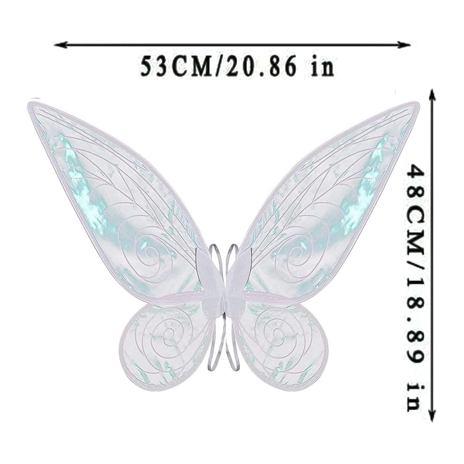 Buy now Adult Fairy Wings, Shiny Transparent Princess Wings, Angel Wings Sutable for Halloween Costume Dress Up White at indiglob india
