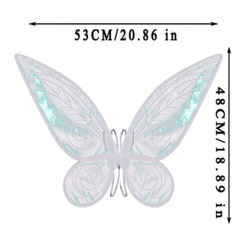 Buy now Adult Fairy Wings, Shiny Transparent Princess Wings, Angel Wings Sutable for Halloween Costume Dress Up White at indiglob india
