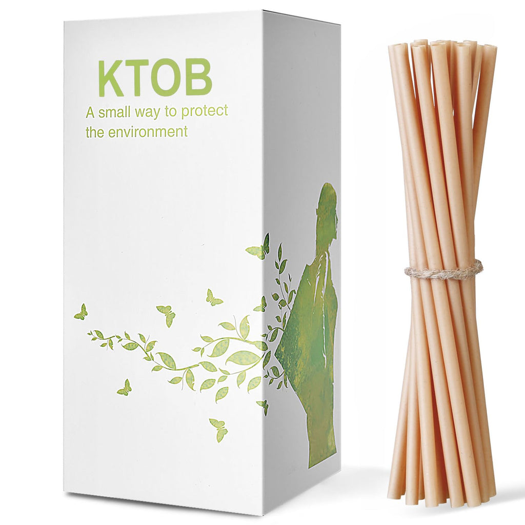 KTOB 200 Count Compostable Sugarcane Straws