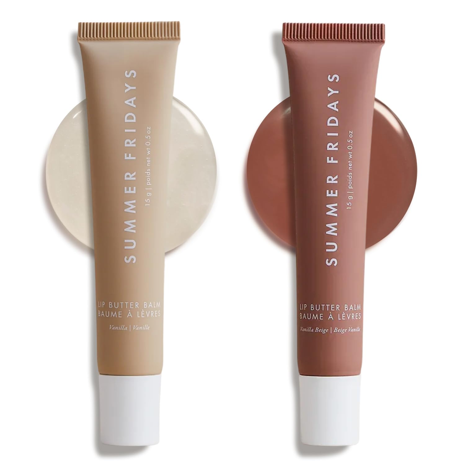 Buy now Summer Fridays Lip Butter Balm - Conditioning Lip Mask and Lip Balm for Instant Moisture, Shine and Hydration - Sheer-Tinted, Soothing Lip Care - Vanilla (.5 Oz) Vanilla & Vanilla Beige at indiglob india