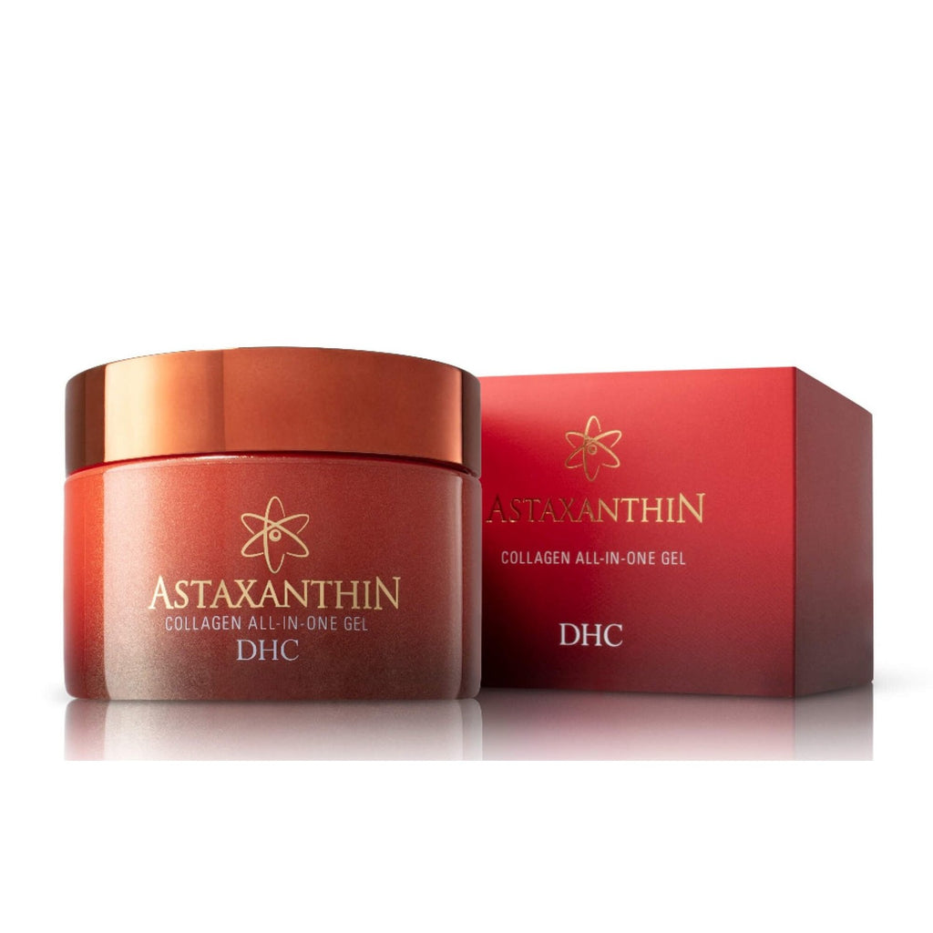 DHC Astaxanthin Collagen All-in-One Gel, Brightening Daytime Facial Moisturizer, Lightweight, Toning, Hydrating, Absorbs Quickly, Collagen, Fragrance and Colorant free, Ideal for all Skin Types
