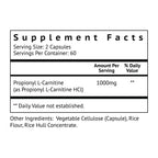 Biolor Propionyl-L-Carnitine (PLC) Blood Flow Support Supplement