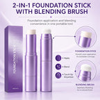 Official Facelove Foundation Stick, Facellove Changing Foundation Stick, 2-in-1 Color-Changing Foundation Stick, Hydrating, Long-Lasting, Lightweight Matte Concealer Foundation Stick