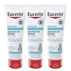 Buy now Eucerin Advanced Repair Foot Cream for Dry Feet and Heels, Repairs Very Dry, Rough Skin, Fragrance Free, Non Greasy, Fast Absorbing, Travel Size Lotion, 3 Oz Tube, Pack of 3 at indiglob india