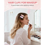 Amizo 8 Pcs No Crease Hair Clips for Makeup and Styling for Women and Girls